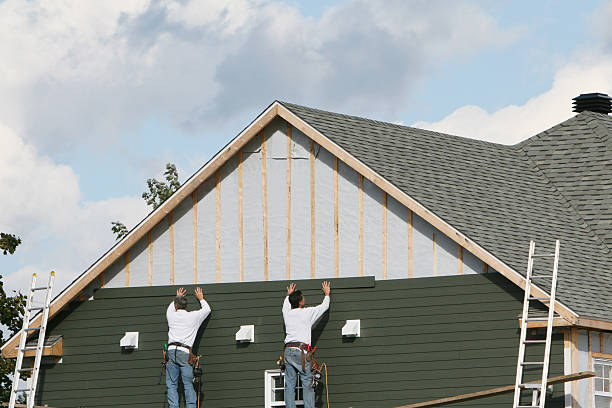 Professional Emergency Siding Repair technician working in Sharpsburg, GA